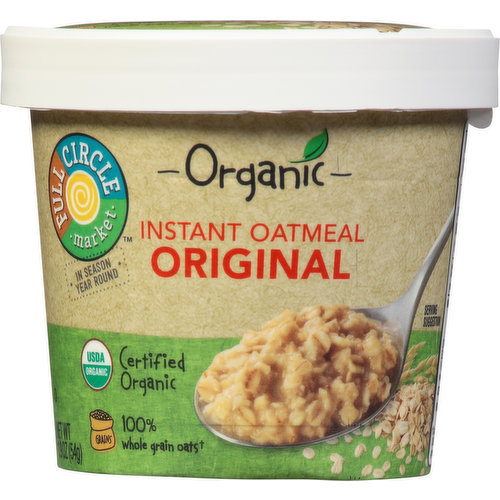 Full Circle Market Oatmeal, Instant, Organic, Original