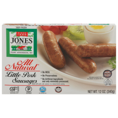 Jones Dairy Farm Pork Sausages All Natural Little King Kullen