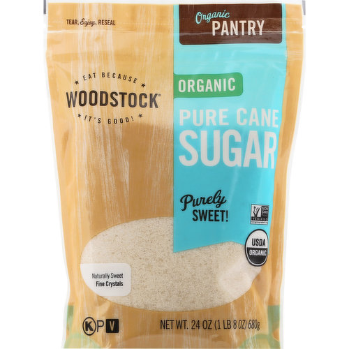 Woodstock Sugar, Pure Cane, Organic