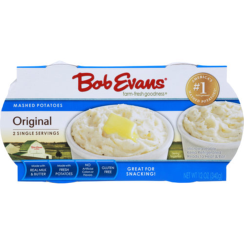 Bob Evans Mashed Potatoes, Original King Kullen