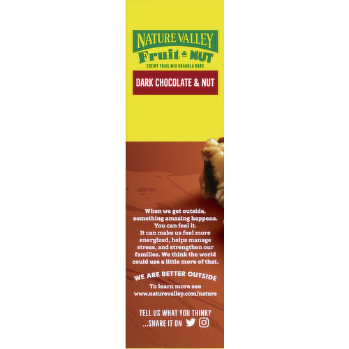 NATURE VALLEY TRAIL MIX BAR DARK CHOCOLATE