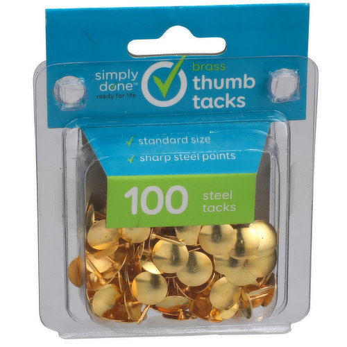 Simply Done Brass Thumb Tacks