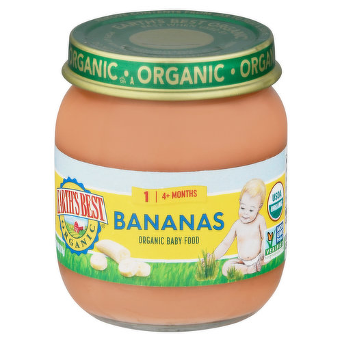 Earth's Best Baby Food, Bananas, 1 (4+ Months)