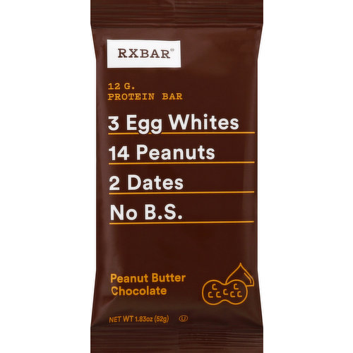 RXBAR Protein Bar, Peanut Butter Chocolate