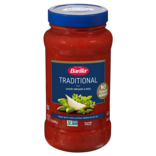 Barilla Sauce, Traditional, Savory Oregano & Basil