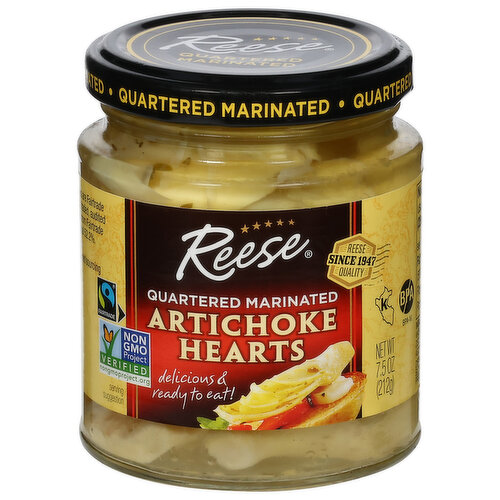 Reese Artichoke Hearts, Marinated, Quartered