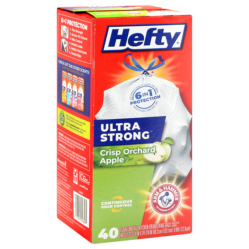 Hefty® Ultra Strong Tall Kitchen and Trash Bags, 13 gal, 0.9 mil