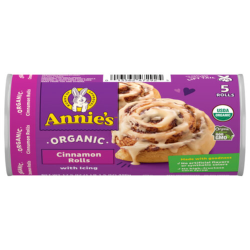 Annie's Rolls, with Icing, Cinnamon, Organic