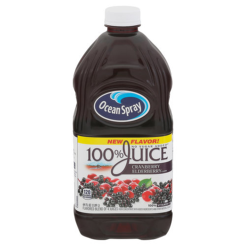 Ocean Spray 100% Juice, Cranberry Elderberry Flavor