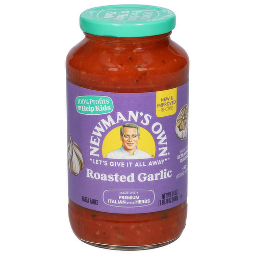 Newman's Own Pasta Sauce, Roasted Garlic