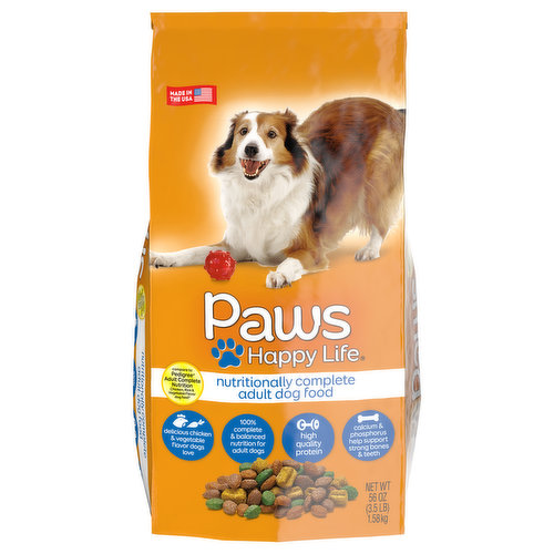 Paws Happy Life Dog Food, Adult