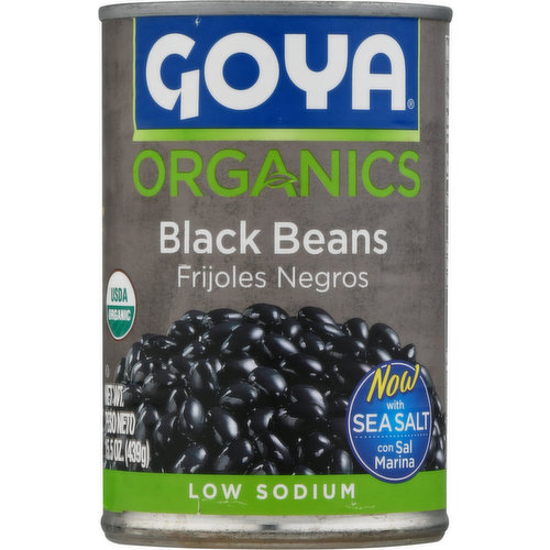 Goya Black Beans, Low Sodium