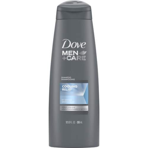 Dove Men+Care Shampoo, Icy Menthol, Cooling Relief