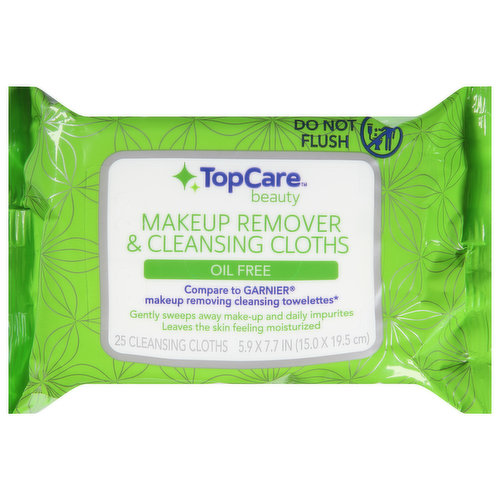 TopCare Makeup Remover & Cleansing Cloths, Oil Free