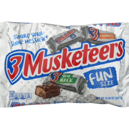 3 Musketeers Milk Chocolate, Fun Size