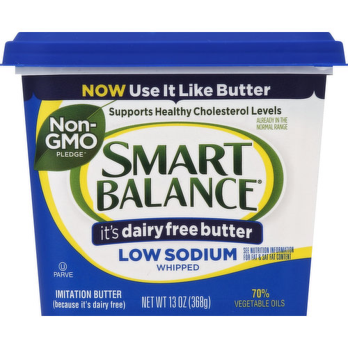 Smart Balance Buttery Spread, Low Sodium, Whipped