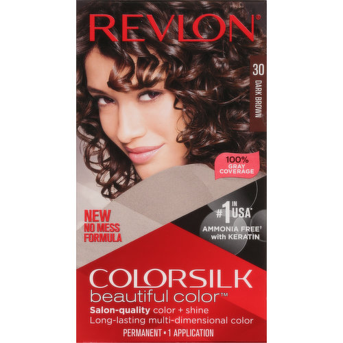 Revlon Permanent Hair Color, Dark Brown 30