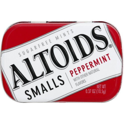 Altoids Mints, Sugarfree, Peppermint, Smalls