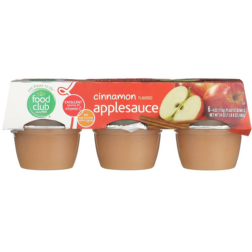 Food Club Cinnamon Flavored Applesauce