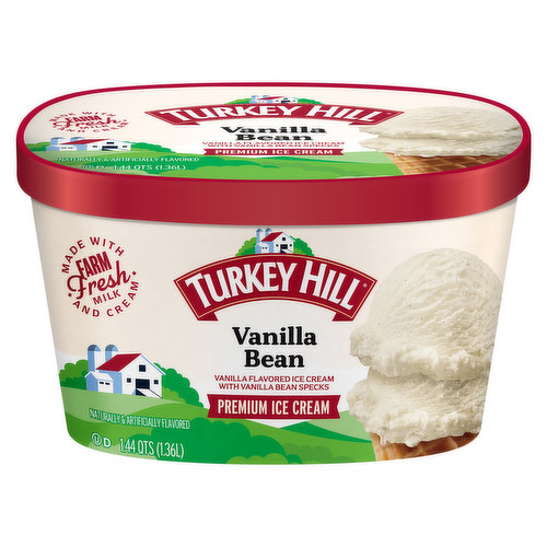 Turkey Hill Ice Cream, Premium, Vanilla Bean