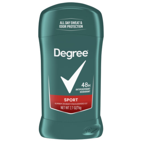 Degree Antiperspirant Deodorant, 48H, Sport