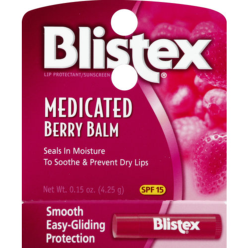 Blistex Lip Protectant/Sunscreen, Medicated, Berry Balm, SPF 15