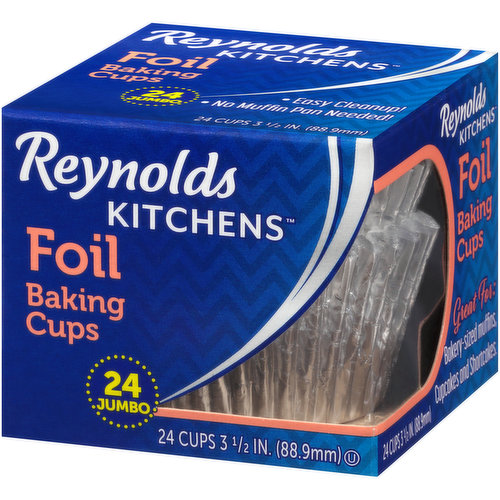 Reynolds Kitchens Baking Cups, Foil, 32 Cups 