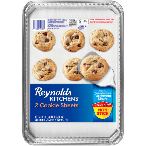 Reynolds Kitchens Reynolds Kitchens® 15 in. x 10-1/4 in. x 3/4 in. Parchment-Lined Cookie Sheets 2 ct Pack