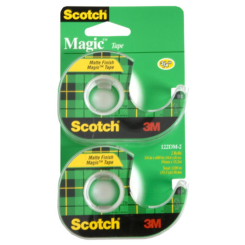 Scotch Magic Tape - The Original Matte Finish Invisible Tape by 3M