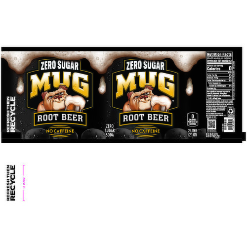 Mug Soda, Zero Sugar, Root Beer