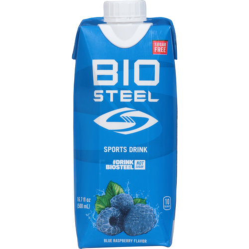 BioSteel Sports Drink, Sugar Free, Blue Raspberry Flavor