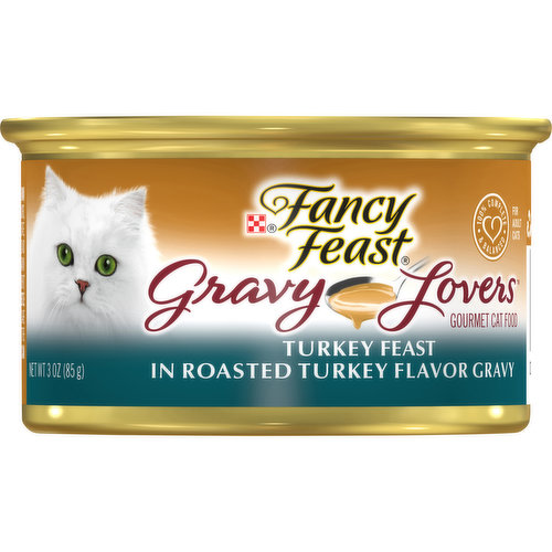 Fancy Feast Gravy Wet Cat Food, Gravy Lovers Turkey Feast in Roasted Turkey Flavor Gravy