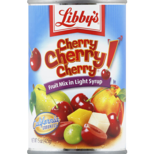 Libby's Fruit Mix in Light Syrup, Cherry Cherry Cherry!