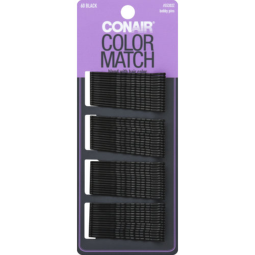 conair Bobby Pins, Black