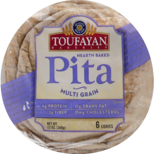 Toufayan Pita Bread, Multi Grain