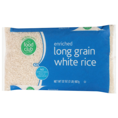 Food Club White Rice, Long Grain, Enriched
