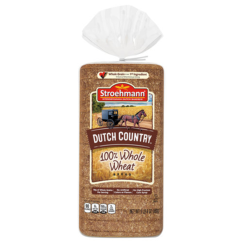 Stroehmann Bread, 100% Whole Wheat