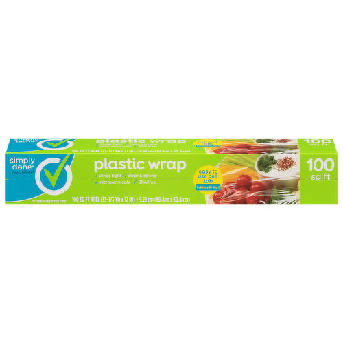 Simply Done Plastic Wrap, 100 Square Feet
