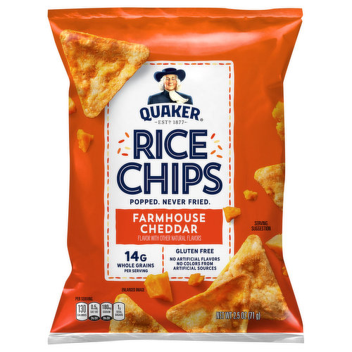 Quaker Rice Chips, Farmhouse Cheddar