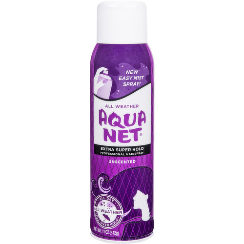 Aqua Net Hairspray, Professional, Extra Super Hold, Unscented, 11 Ounce