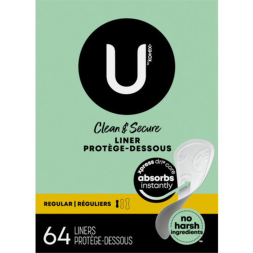 U by Kotex Liners, Regular