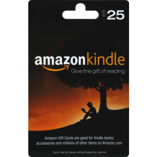 Amazon Kindle Gift Card, $25