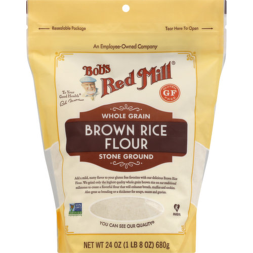 Brown Rice Flour, Whole Grain, Stone Ground