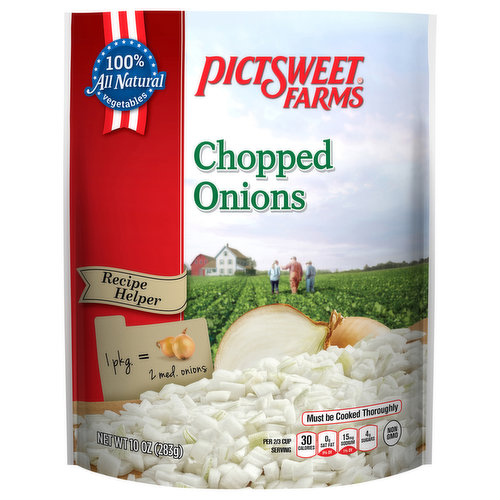 Pictsweet Farms® Chopped Onions, Recipe Helper, Frozen Vegetables, 10 oz
