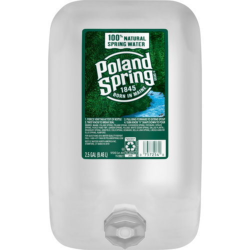 Poland Spring Spring Water, 100% Natural