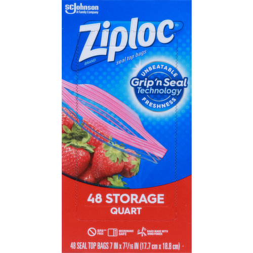 Ziploc Storage Quart Bags