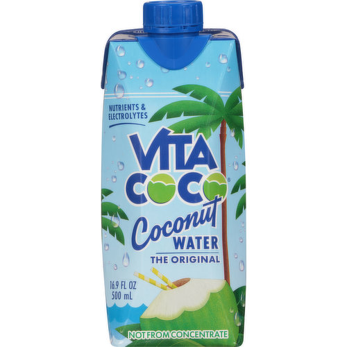 Nutrients & electrolytes. Not from concentrate. Coconuts? Why? Replenishes electrolytes. Provides vital nutrients. Hydrates with coconut goodness. Makes taste buds happy. Contains natural ingredients; taste and color may vary.
