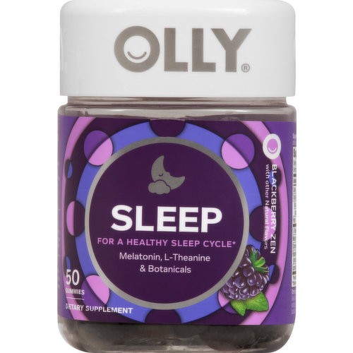 Olly Restful Sleep, Blackberry Zen, Gummies