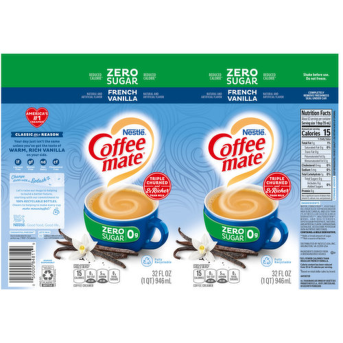 Coffee mate French Vanilla Liquid Coffee Creamer 32 fl oz.