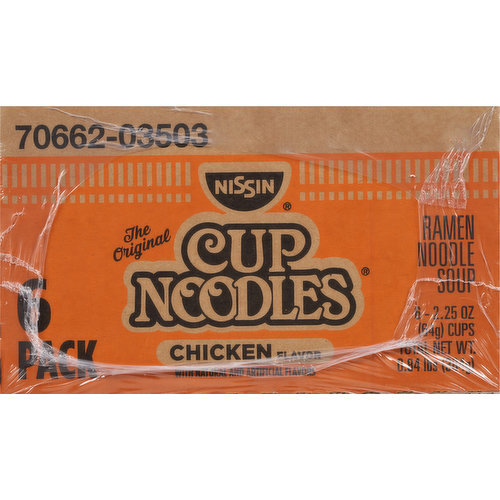 Nissin The Original Cup Noodles Chicken Flavor Ramen Noodle Soup, 2.25 oz